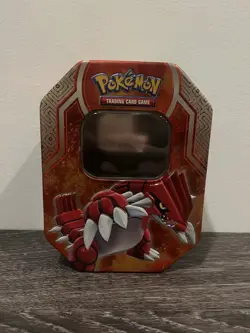 Pokemon 2015 TCG Trading Card Game Legends of Hoenn Groudon-EX Groudon Tin EMPTY - Image 1