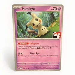 Mimikyu Pokemon Prize Pack Series 4 Promo Pokemon Card NM/LP Play Stamp - Image 1
