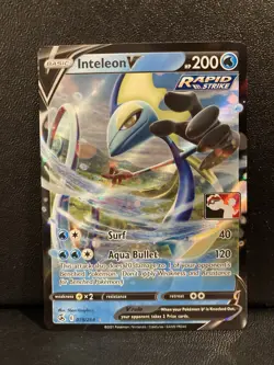 Pokemon Inteleon V Ultra Rare Holo Prize Pack Series Cards 078/264 NM - Image 1