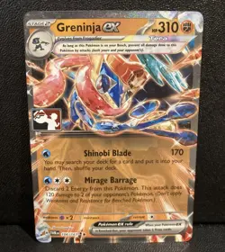 Greninja ex - Holo Double Rare Prize Pack Series Cards 106/167 NM - Image 1