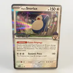 Hop's Snorlax - 184 (Prerelease) 184 Sv: Scarlet & Violet Promo Cards Holo - Image 1