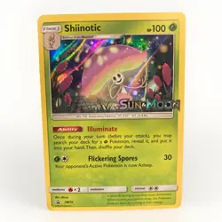SHIINOTIC SM10 HOLO SUN & MOON PRERELEASE POKEMON CARD NM - Image 1