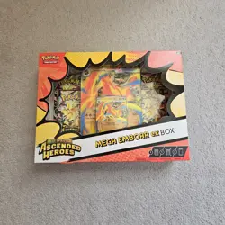 Pokemon TCG: Mega Evolution – Ascended Heroes Mega Emboar ex Box – Brand New & S - Image 1