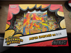 Pokemon TCG: Mega Evolution – Ascended Heroes Mega Emboar ex Box – Brand New & S - Image 1