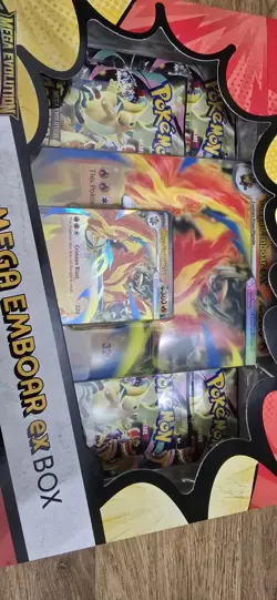Pokemon TCG: Mega Evolution Ascended Heroes - Mega Emboar ex Box NEW - Image 2