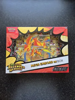 Pokemon TCG Mega Evolution Ascended Heroes Mega Emboar EX Box Brand New SEALED✅ - Image 1