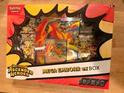 Pokemon TCG: Mega Evolution Ascended Heroes Mega Emboar Ex Box | New & Sealed - Image 1
