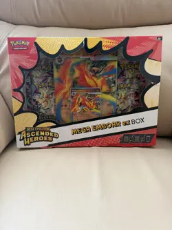 Pokemon TCG: Mega Evolution Ascended Heroes - Mega Emboar ex Box NEW - Image 1