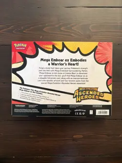 Pokemon TCG Mega Evolution Ascended Heroes Mega Emboar EX Box Brand New SEALED - Image 2