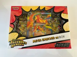 Pokemon TCG Mega Evolution Ascended Heroes Mega Emboar Ex Box Brand - NEW&SEALED - Image 1