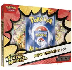 Pokemon TCG Mega Evolution Ascended Heroes Mega Emboar EX Box | BRAND NEW SEALED - Image 1
