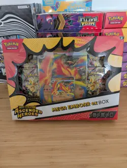 Pokemon TCG Mega Evolution Ascended Heroes MEGA EMBOAR ex BOX SEALED English NEW - Image 1