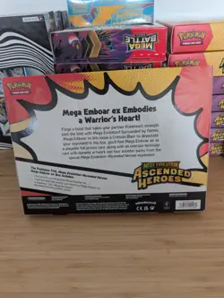 Pokemon TCG Mega Evolution Ascended Heroes MEGA EMBOAR ex BOX SEALED English NEW - Image 2