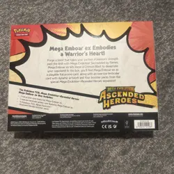 Pokemon TCG Mega Evolution Ascended Heroes Mega Emboar ex Box - New & Sealed - Image 2