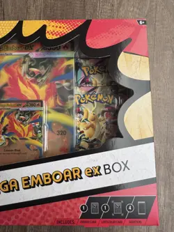3 Pokemon TCG Mega Evolution Ascended Heroes Mega Emboar ex Box NEW Sealed 2026 - Image 5