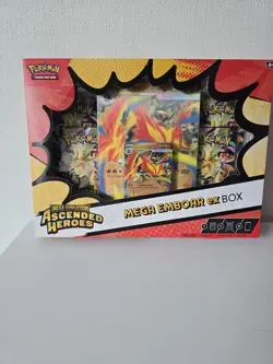 Pokemon TCG: Mega Evolution Ascended Heroes - Mega Emboar ex Box NEW - Image 1