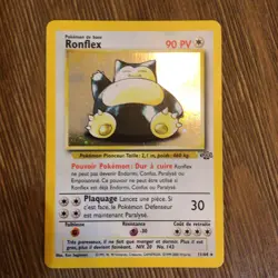 Ronflex / Snorlax French 11/64 Holo Jungle Pokemon Card TCG - 1999 NM - Image 1