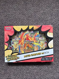 Pokemon TCG: Mega Evolution Ascended Heroes - Mega Emboar Ex Box New Sealed - Image 1