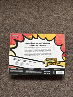 Pokemon TCG: Mega Evolution Ascended Heroes - Mega Emboar Ex Box New Sealed - Image 2