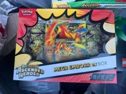 Pokemon TCG: Mega Evolution Ascended Heroes - Mega Emboar ex Box NEW - Image 1