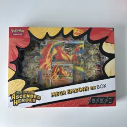 Pokemon TCG: Mega Evolution Ascended Heroes - Mega Emboar ex Box NEW - Image 1