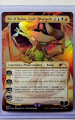 MTG Magic The Gathering SLD Secret Lair 30th Foil #2017 Nicol Bolas God-Pharaoh - Image 1