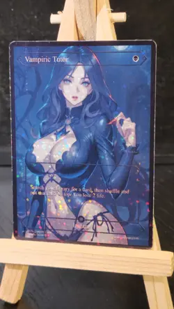 MTG Vampiric Tutor Fanart Borderless Style Card EDH Playtest Commander - Image 3