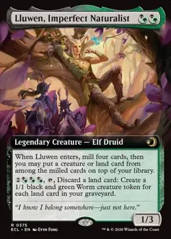 Lluwen, Imperfect Naturalist - Extended Art ECL NM MTG - Image 1