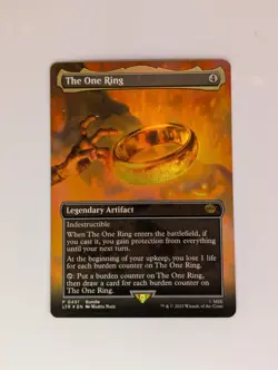 The One Ring, Near Mint Foil, Borderless, The Lord Of The Rings MTG - Image 1