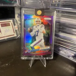 2025 Panini Prizm #167 Josh Allen Purple #/125 - Image 1