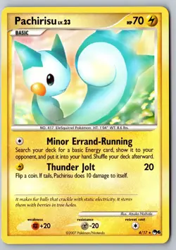 Pokemon: Pachirisu Rare POP Series 6 004/017 LP+ - Image 1