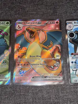 Pokemon Scarlet & Violet Venusaur EX, Charizard EX, Blastoise EX 151 Card Set - Image 3