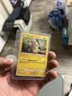 Morpeko SWSH012 Black Star Promo Holo - Sword & Shield Promo Pokemon Card NM - Image 1