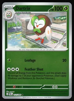 Dartrix 011/088 Common Perfect Order Pokemon Reverse Holo Near Mint - Image 1