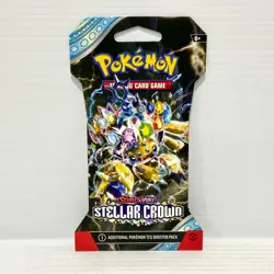 1x Stellar Crown - Scarlet & Violet Sealed Pokemon Card Sleeved Booster Pack - Image 1