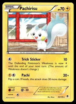 2014 XY - Phantom Forces Pachirisu Basic/Rare #25 - Image 1