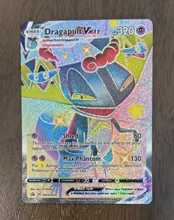 Pokemon TCG Dragapult VMAX SWSH097 Shining Fates Promo Holo NM - Image 1
