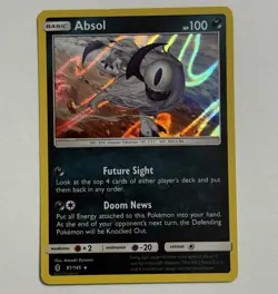 Pokemon Absol 81/145 Holo Rare S+M Guardians Rising - Image 1