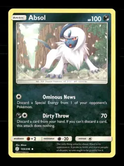 Absol 133/236 Cosmic Eclipse NM/M Pokemon - Image 1