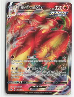 Blaziken VMAX 021/198 Holo Chilling Reign Pokemon Near Mint VMAX Rare - Image 1