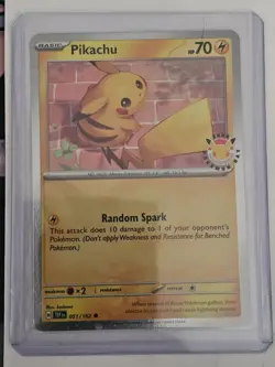 Pokemon TCG SV05 Temporal Forces Pikachu 2026 Pokemon Day 051/162 - Image 1