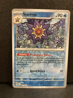 Starmie 121/165 Reverse Holo Pokemon Scarlet & Violet 151 NM English - Image 1