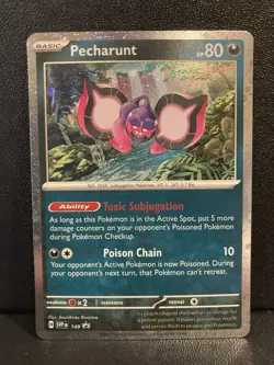 Pokemon - Pecharunt - SVP 149 – Black Star Promo– Cosmos Shiny Holo Rare - NM/M - Image 1
