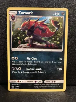 Zoroark - SM89 Cosmos Holo Promo Sun & Moon Promo Pokemon Near Mint - Image 1