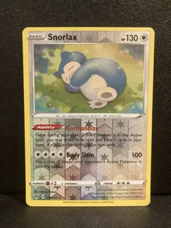 Snorlax 131/185 Holo Rare Vivid Voltage Pokemon Reverse Holo Lightly Played - Image 1
