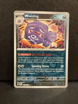 Pokemon TCG Weezing Scarlet & Violet-151 110/165 Reverse Holo Holo Rare - Image 1