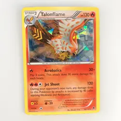 Talonflame 10/119 - Cracked Ice Holo Rare - Phantom Forces - Pokemon TCG - Image 1