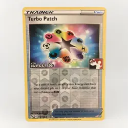 Turbo Patch 172/189 Reverse Holo Thank You Foil Pokemon Promo Rare LP - Image 1