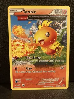 Torchic 26/160 Full Art Non Holo Rare XY Primal Clash 2015 Pokemon TCG - Image 1