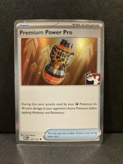 Premium Power Pro Pokemon Prize Pack Series 8 Cosmos Holo 124/132 Play Stamped - Image 1